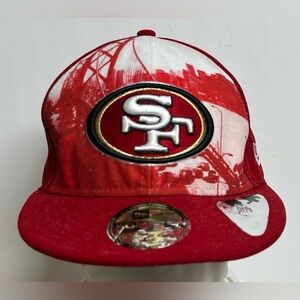 NFL San Francisco 49ers New Era 59FIFTY On-Field Hat Cap Size 7 1/8 Red RARE